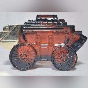Vintage Avon Decanter "Stage Coach" Wild Country Men's Aftershave, Plenty Full!